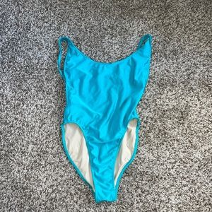 Bright teal American apparel low back bikini